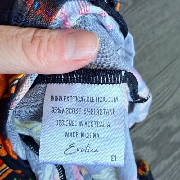 Exotica Fast Food Print Burger Fries Short Sleeve Pocket Dress Size XS - Picture 4 of 5